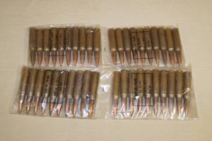 lot 39 image: 40 Military Surplus 7.62 x 51mm NATO Ball Ammo