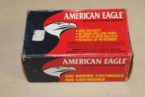 lot 40 image: 400 Federal American Eagle .22 LR 38 Gr Copper Plated HP Ammo