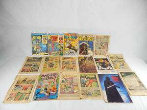 lot 84 image: Lot of Vintage Comic Books Story Books and Book and Record Sets