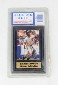 lot 89 image: Barry Bonds Collector Plaque