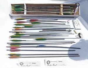 lot 105 image: Large Lot of Arrows and Arrow Accessories