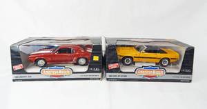 lot 151 image: Vintage 1993 and 1995 Ertl Collectors Edition American Muscle 118 Scale Die Cast Cars