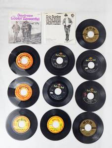 lot 170 image: Set of 12 Vintage The Lovin Spoonful and The Animals 45 Records
