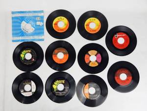 lot 174 image: Set of 11 Vintage Rock and Pop 45 Records