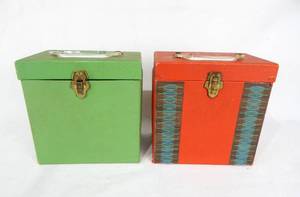 lot 180 image: Set of Vintage 45 Record Storage Cases