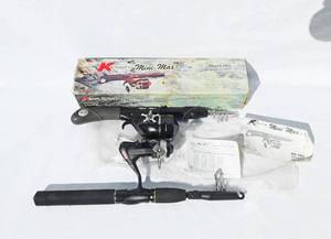 lot 118 image: Set of 2 Collapsible Coleman and Kmart Mini Max Fishing Poles