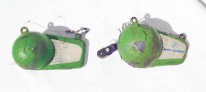 lot 193 image: Set of 3 Large Downrigger Weights For Deep Water Fishing