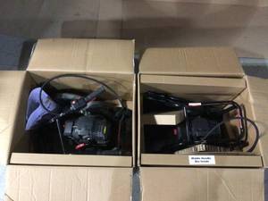 lot 25 image: Lot of 2 9 in. 46 cc Gas Powered 4-Cycle Walk Behind Landscape Edger by Legend Force Customer Returns See Pictures