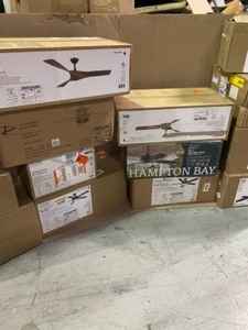 lot 14 image: Lot of assorted Ceiling  Fans Various Conditions See Pictures
