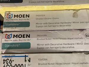 HUGE Lot of MOEN Banbury, Glenshire Bathroom Mirrors