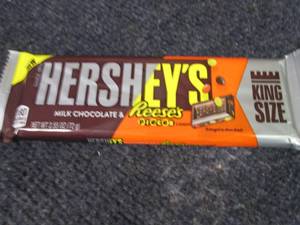 12 Hersheys w Reeses Pieces...