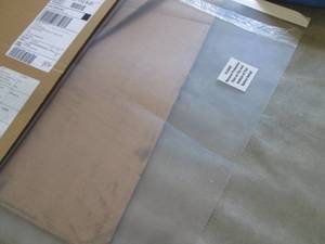 2 Clear Plastic Desk Mats...