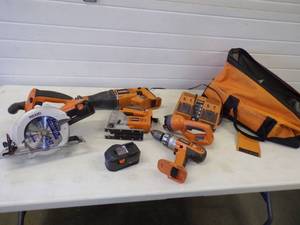 Ridged Cordless tools Consignor states one battery new