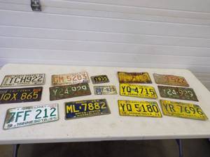 Vintage License Plates