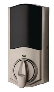 lot 749 image: Kwikset Convert Smart Lock Satin Nickel Conversion Kit featuring Z-Wave Technology 914ZW500CONV15