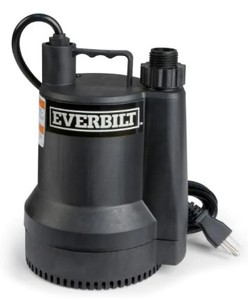 lot 759 image: Everbilt 16 HP Plastic Submersible Utility Pump SUP54-HD