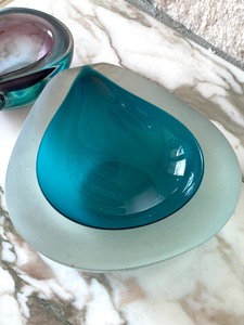Two Art Glass Dishes