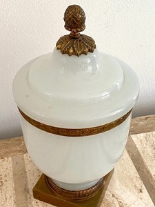 Vintage Glass Jar w Lid