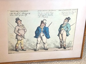 RARE Copperplate Engraving from the The English Humor (1814)