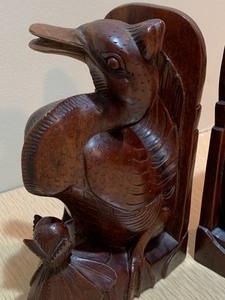 Hand Carved Decorative Bookends