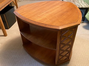 Vintage Unique Shaped Accent Table by Heritage