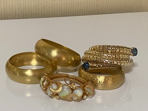 Glittery Gold Bracelets