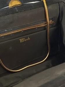 Vintage Velvet Black Handbag