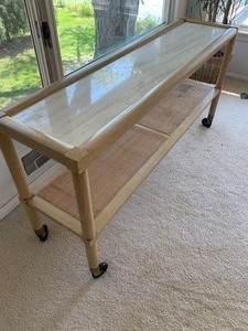 Long and Lean Vintage Console Table