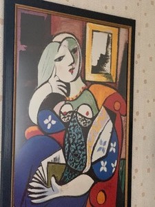 Vintage Bright Colored Framed Print