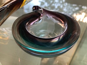 Two Pieces of Vintage Art Glass