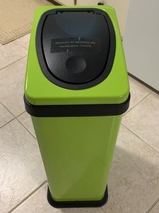 Neon Green Garbage Can