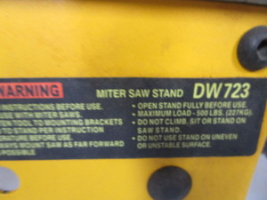 lot 4-A image: DeWalt Miter Saw Stand
