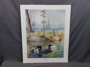 lot 35 image: Loon Family by Walter J. Breckenridge Number 357490