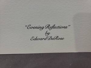 lot 49 image: Evening Reflections by Edward DuRose Number 370750