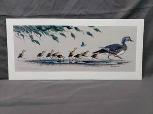 lot 64 image: Duck Family Print by Jerry Raedke