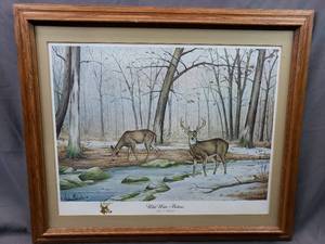 lot 92 image: Framed White Water Bottoms by Carl J. Melichar Number 73550