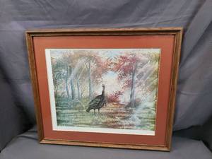 lot 111 image: Print of a Turkey by Greg Budig #24302400