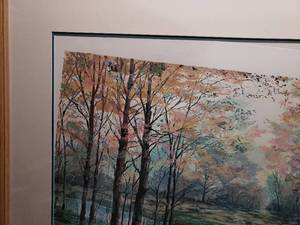 lot 126 image: Large Creek Scene Print