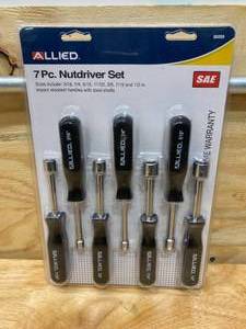 lot 43 image: ALLIED 7 PC. NUTDRIVER SET, SAE 316 - 12