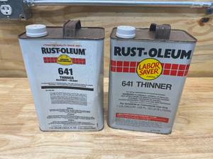 lot 51 image: RUST-OLEUM Lot of 2-  641 Paint Thinner, 1 Gallon each