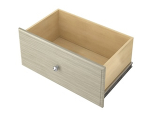 lot 59 image: CLOSET EVOLUTION 12 in. H x 24 in. W Rustic Grey Wood Deluxe Drawer Kit