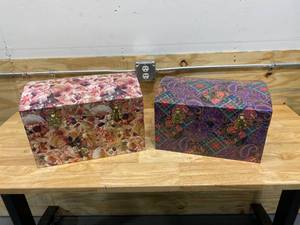 lot 66 image: Lot of 2-  Decorative Storage Chests