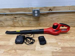 lot 88 image: POWERSMART 117 MPH 85 CFM 20-Volt Lithium-Ion Cordless Handheld Blower, 1.5Ah Battery and Charger Included