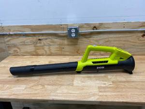 lot 89 image: RYOBI 90 MPH 200 CFM ONE 18-Volt Lithium-Ion Cordless Leaf BlowerSweeper (Tool Only)