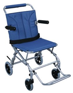 lot 86 image: DRIVE MEDICAL Super Light, Folding Transport Chair with Carry Bag, Blue