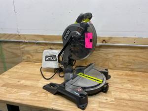 lot 80 image: RYOBI 10 in. Compound Miter Saw with LED