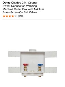 lot 46 image: ASSORTED OATEY WASHING MACHINE OUTLET BOXES. VARIOUS CONDITIONS. SEE PICTURES