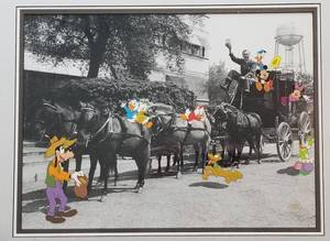lot 57 image: Walts Stagecoach Animation Art  Limited Edition