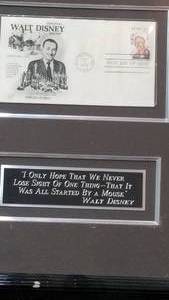 lot 84 image: Walt Disney Photo plus 1st Issue Stamp, Signature & Engraved Plate
