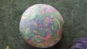 lot 79 image: Colorful Upholstered Pouffs